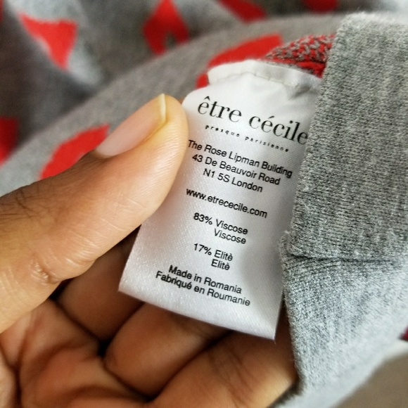 Sold Etre Cecile Sweater Pullover Oversized Lip - Picture 4 of 5